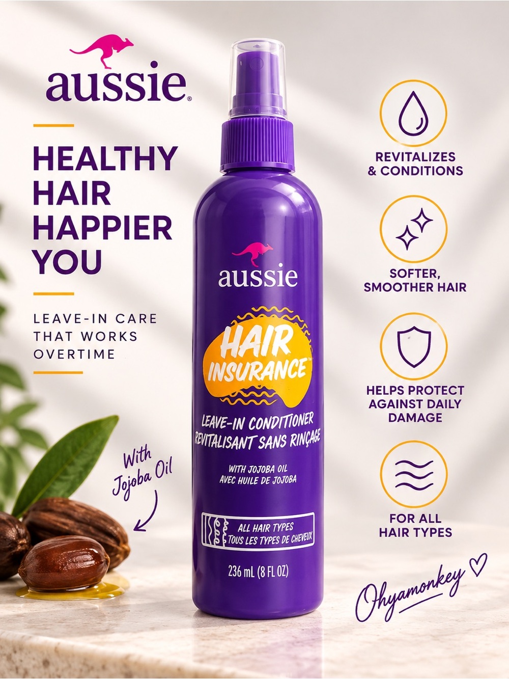 Aussie Hair Insurance Leave-In Conditioner